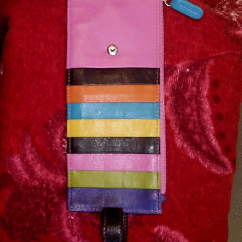 RFI Rainbow Genuine  Leather Flat Wallet - Picture 3 of 5